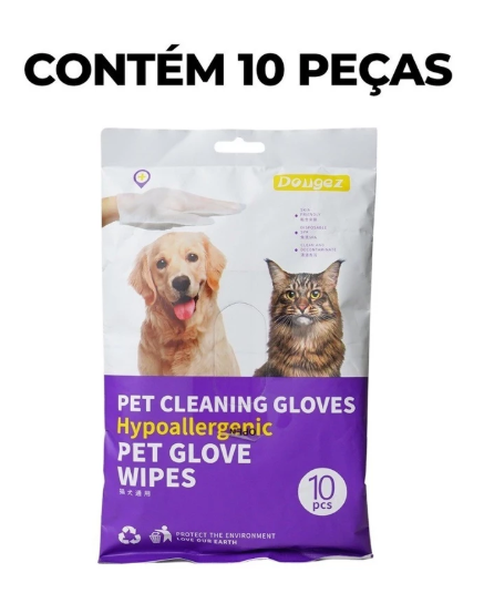 Luvas Descartáveis para Higienização de Pets – 10 unid.