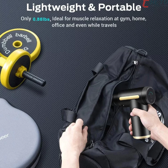 Massageador Elétrico Alta Frequência Profissional Muscular - pistola