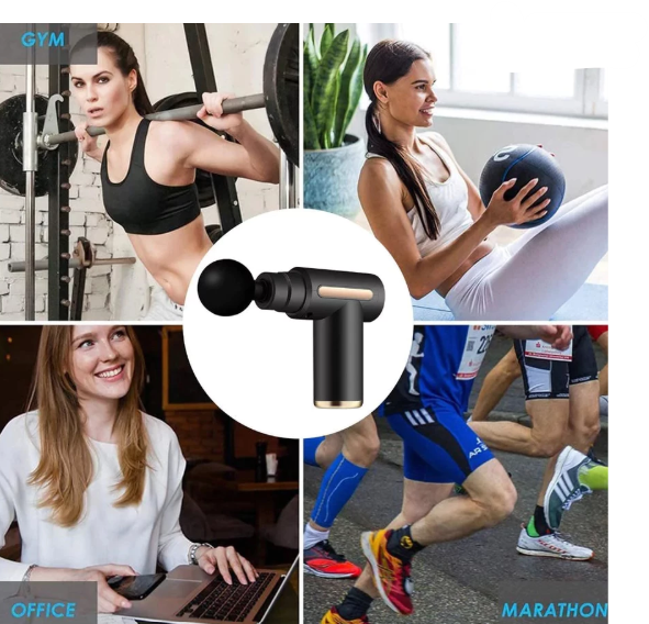 Massageador Elétrico Alta Frequência Profissional Muscular - pistola