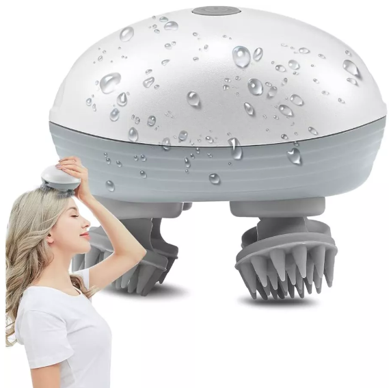 Massageador Elétrico de Cabeça e Couro Cabeludo Relaxante - Recarregável