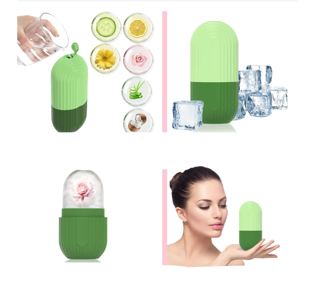 Rolo Facial de Gelo - Massageador de Inchaço - Reutilizável e à Prova de vazamentos