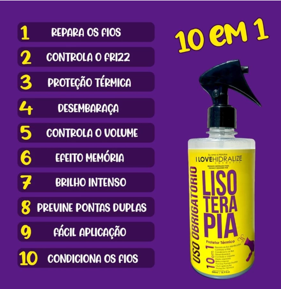 Spray Protetor Termico Liso Extremo 10 em 1 500mL