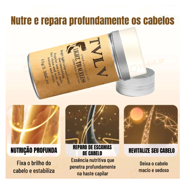 Bastão de Cera para Cabelo Anti-Frizz Frizzy Hair Tidying