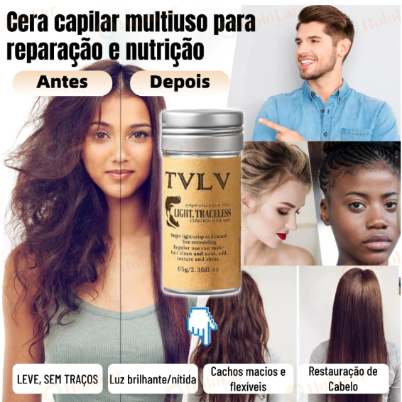 Bastão de Cera para Cabelo Anti-Frizz Frizzy Hair Tidying