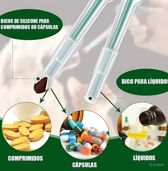 Aplicador de Comprimidos e remédios para Pets