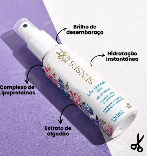 leite Hidratante Pet Hydra Pet Spa Senses – Pelagem Macia e Brilhante
