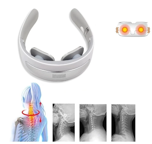 Massageador Cervical Colar Relaxamento Pescoço Elétrico Sem Fio