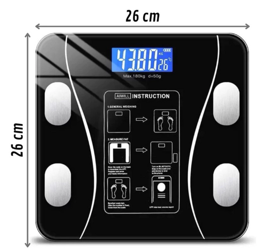 Balança Digital Medidora Corporal Bioimpedância até 180kg