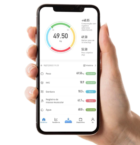 Balança Digital Medidora Corporal Bioimpedância até 180kg