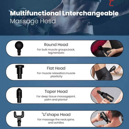 Massageador Elétrico Alta Frequência Profissional Muscular - pistola