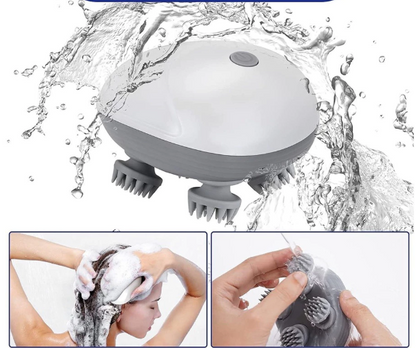 Massageador Elétrico de Cabeça e Couro Cabeludo Relaxante - Recarregável