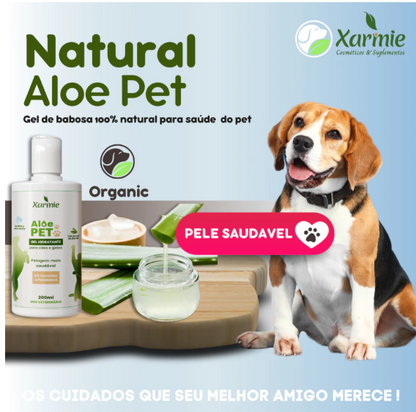 Melhor tratamento para coceira e dermatite Pet - Aloe vera