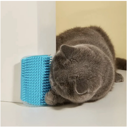KIT 2 Escovas Auto-Massageadoras para Gatos – Adeus Pelos Soltos e Estresse!
