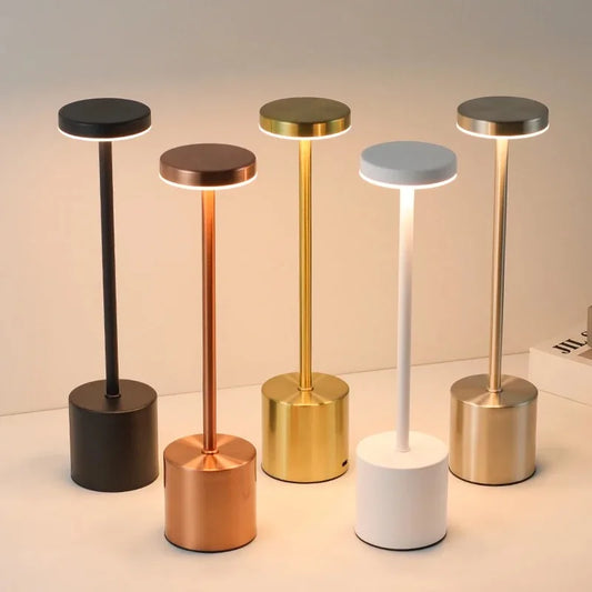 Luminária de mesa touch recarregável Decor Sem Fio Moderno